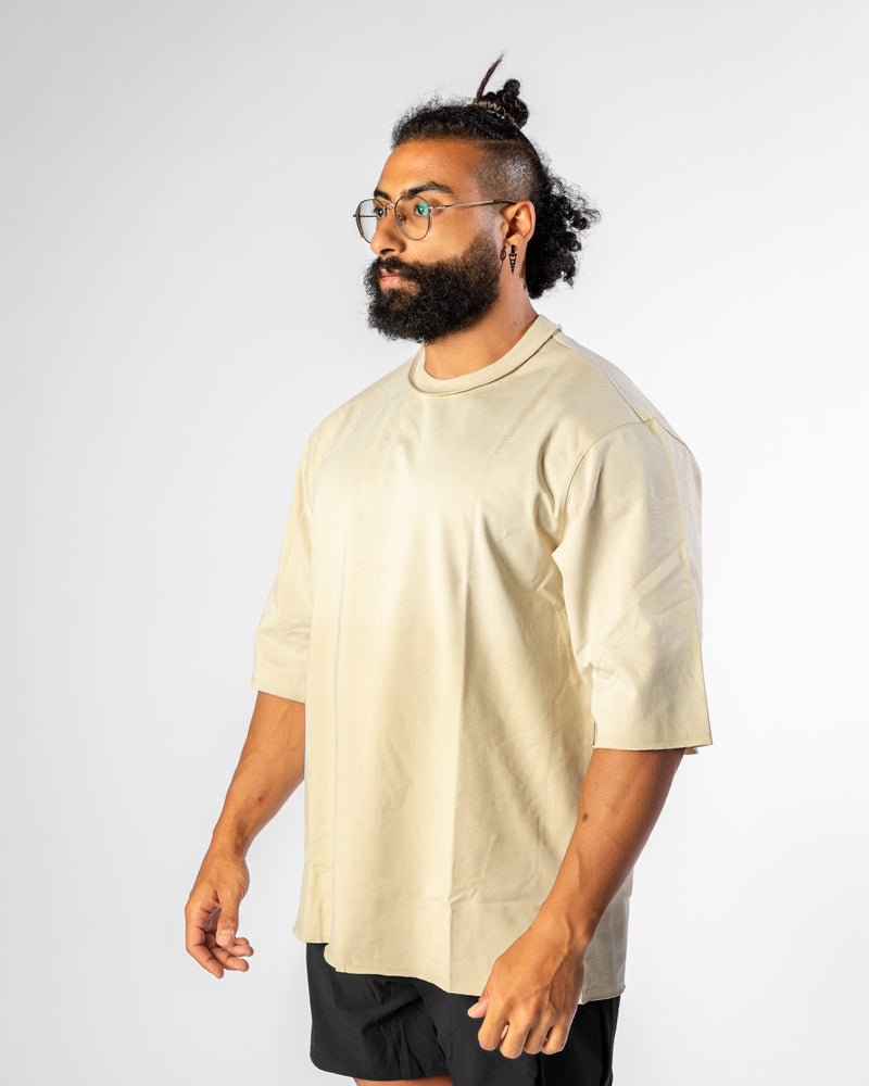 React Oversized Tee-Light Brown