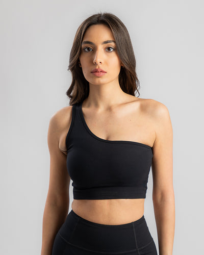 Icon Off Shoulder Bra-Black