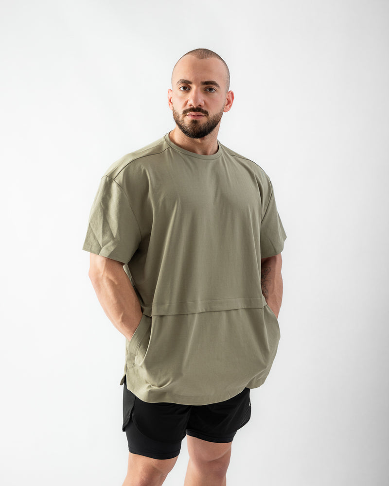 Elevate Oversized Tee-Green