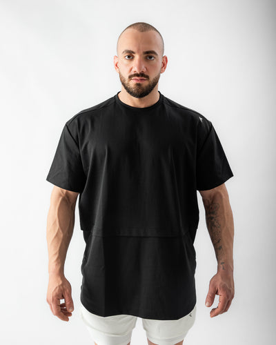 Elevate Oversized Tee-Black