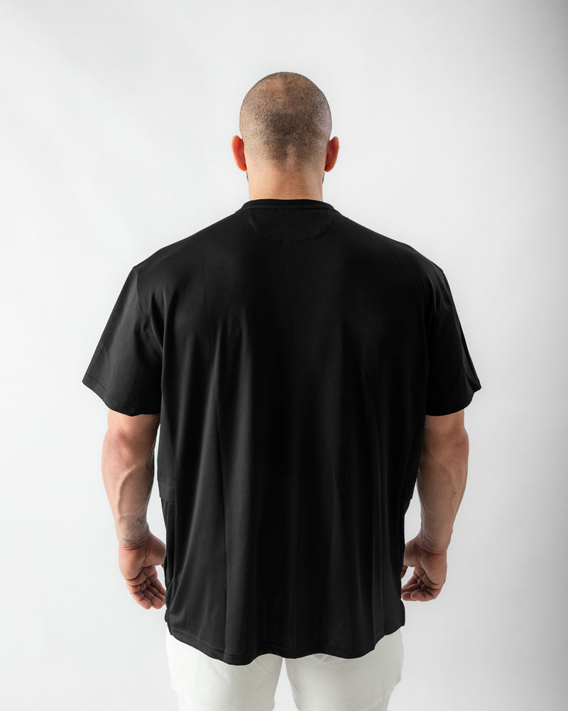 Elevate Oversized Tee-Black