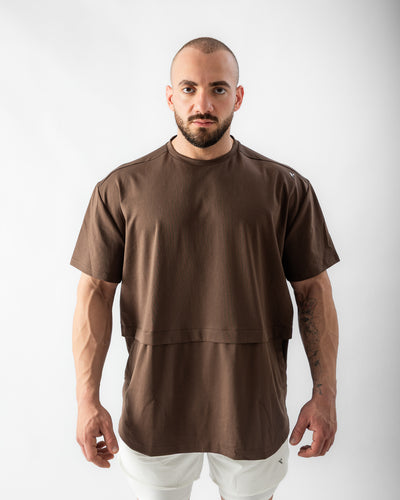 Elevate Oversized Tee-Brown