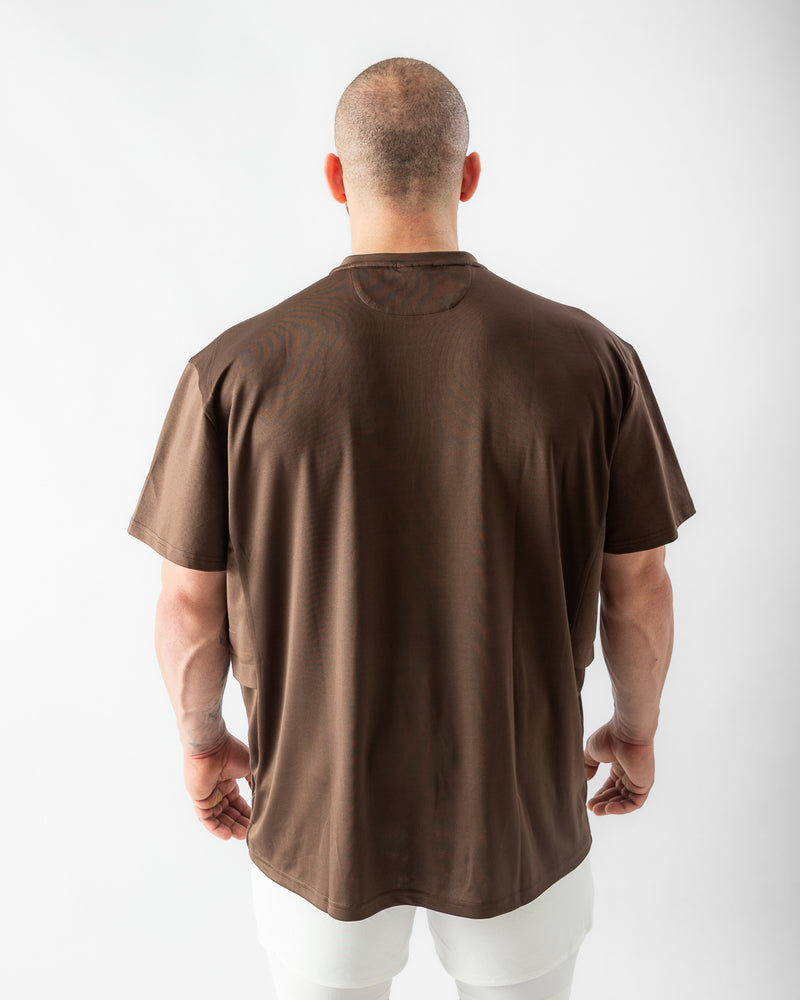 Elevate Oversized Tee-Brown