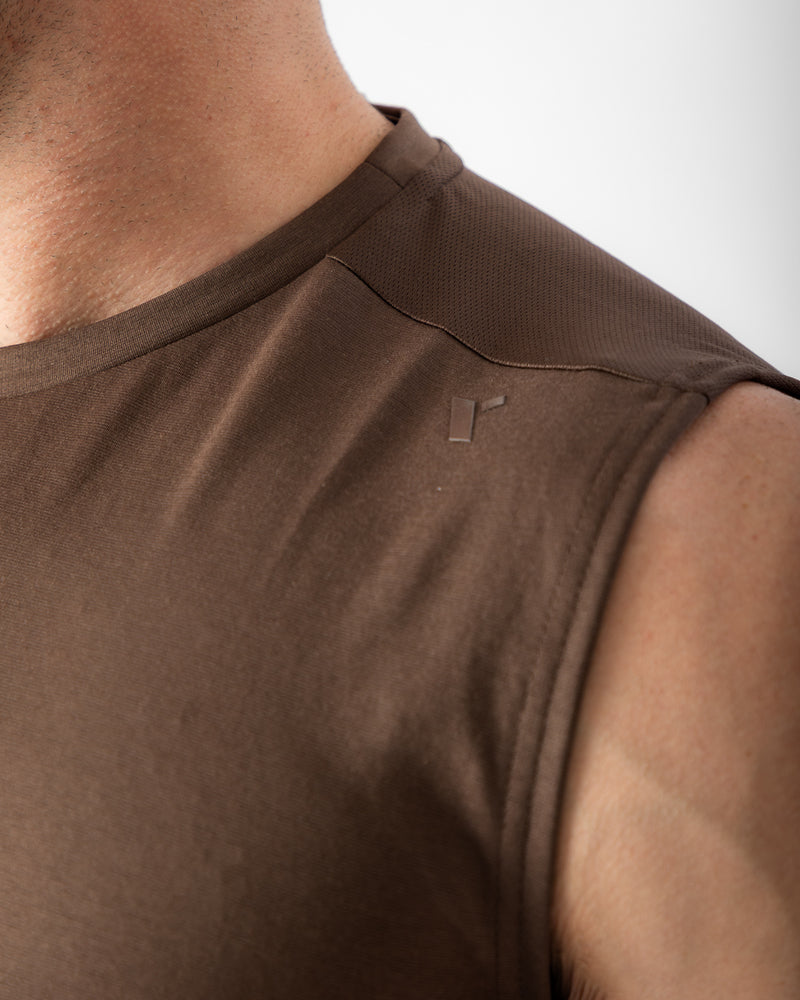 Elevate Tank-Brown