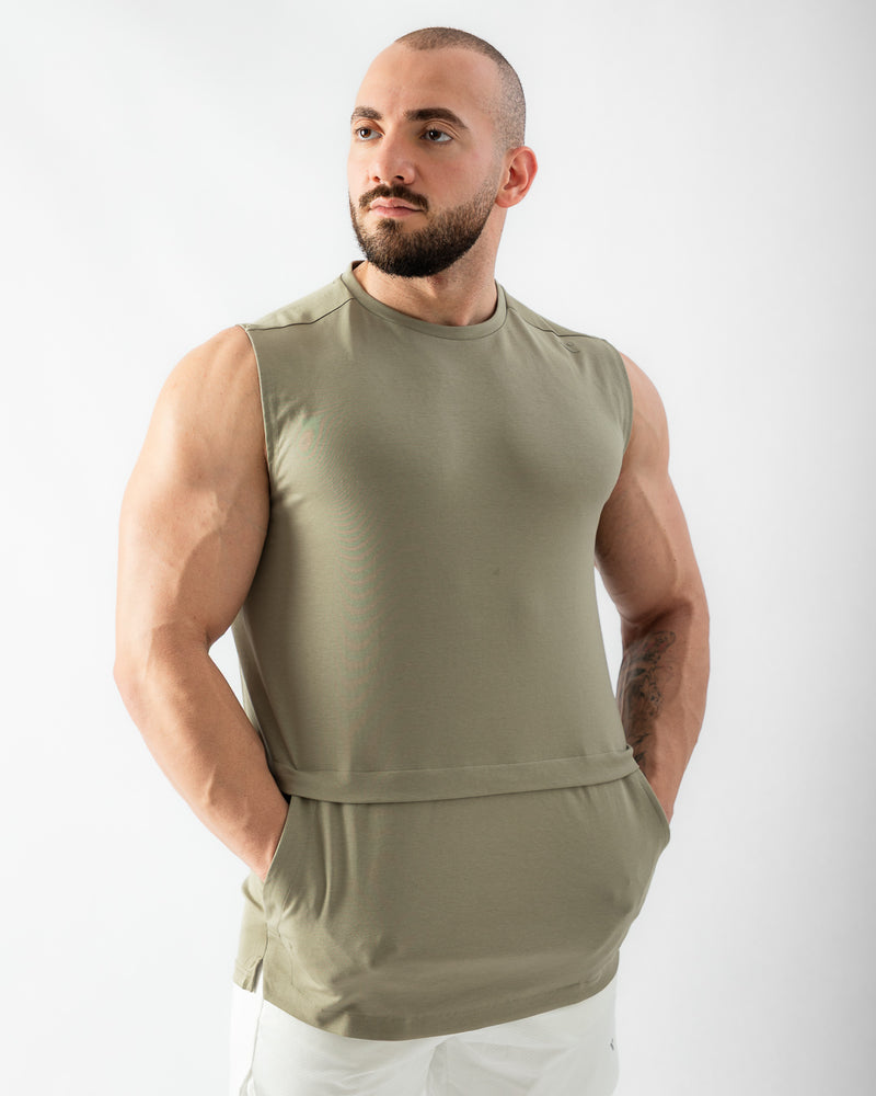 Elevate Tank-Beige