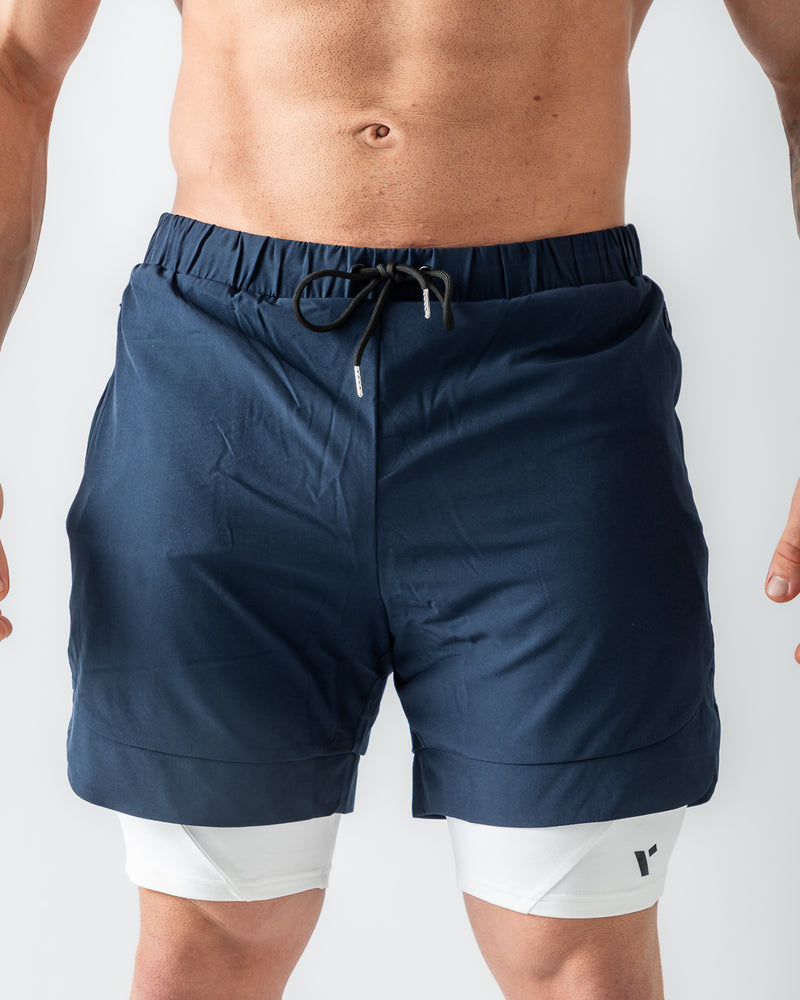 Reps 2 in 1 Shorts-Dark Blue