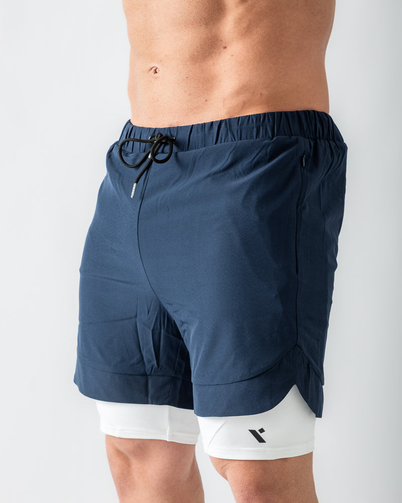Reps 2 in 1 Shorts-Dark Blue