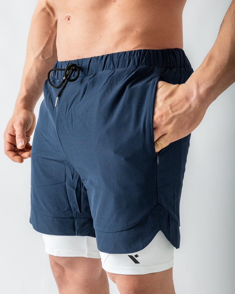 Reps 2 in 1 Shorts-Dark Blue